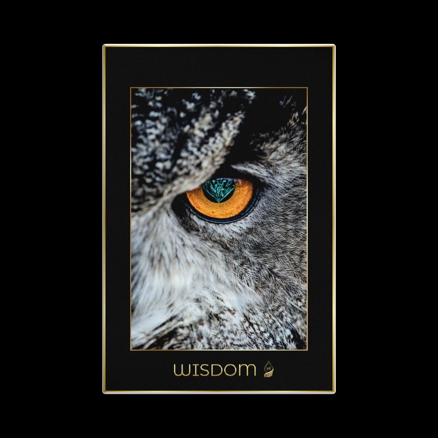 Canvas Royal Art Wisdom Owl Diamond Eye Inspirational Deluxe Series