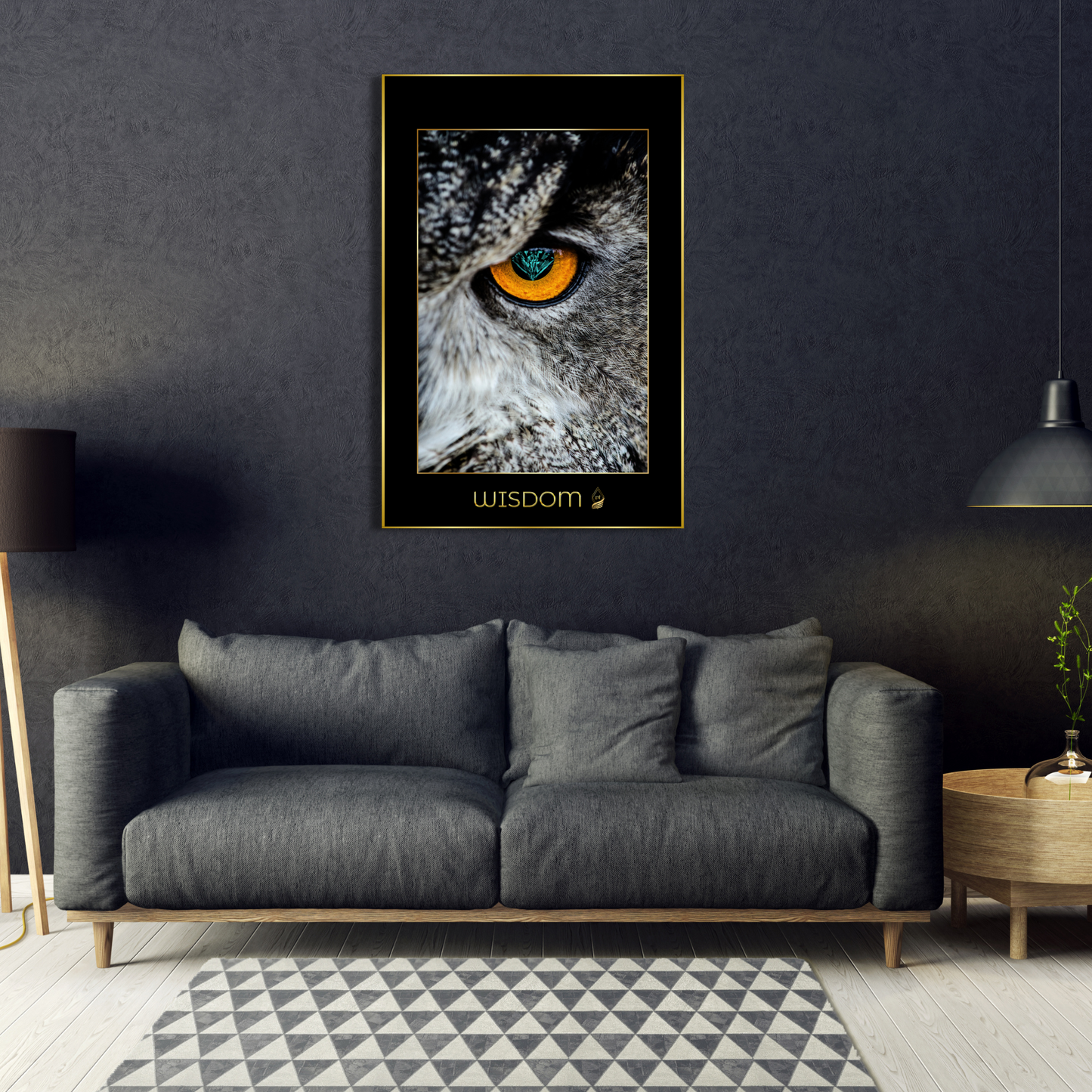 Canvas Royal Art Wisdom Owl Diamond Eye Inspirational Deluxe Series