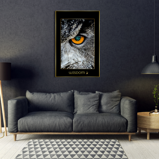 Canvas Royal Art Wisdom Owl Diamond Eye Inspirational Deluxe Series